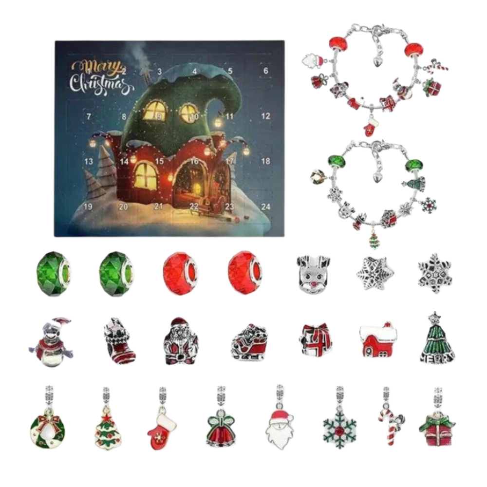 Calendario de Adviento DIY 2026 para niñas – Set de joyas y pulseras