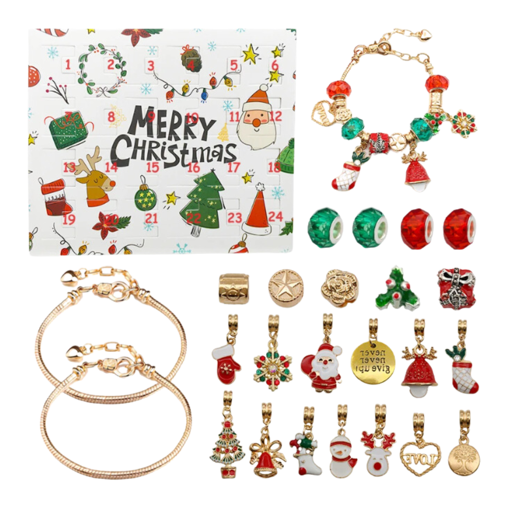 Calendario de Adviento DIY 2026 para niñas – Set de joyas y pulseras