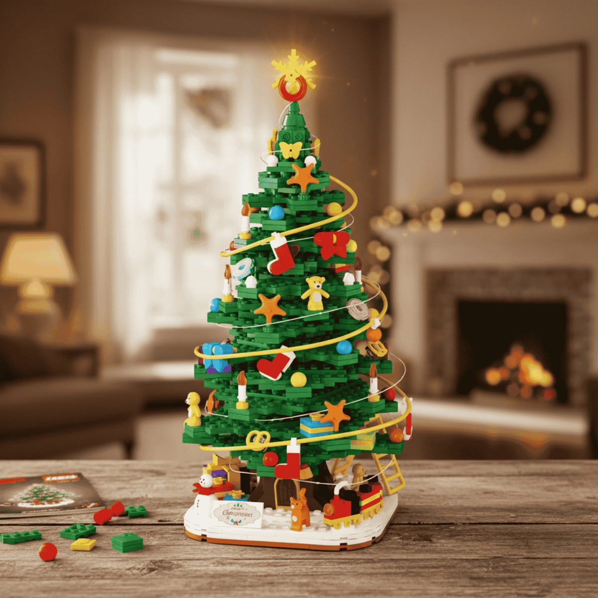 Calendario de Adviento navideño de 1102 piezas para recuerdos festivos creativos