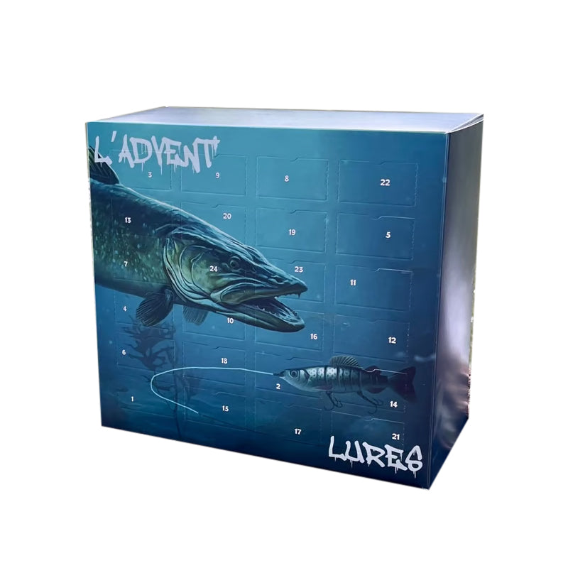 Calendario de adviento para aficionados a la pesca - Caja de Navidad