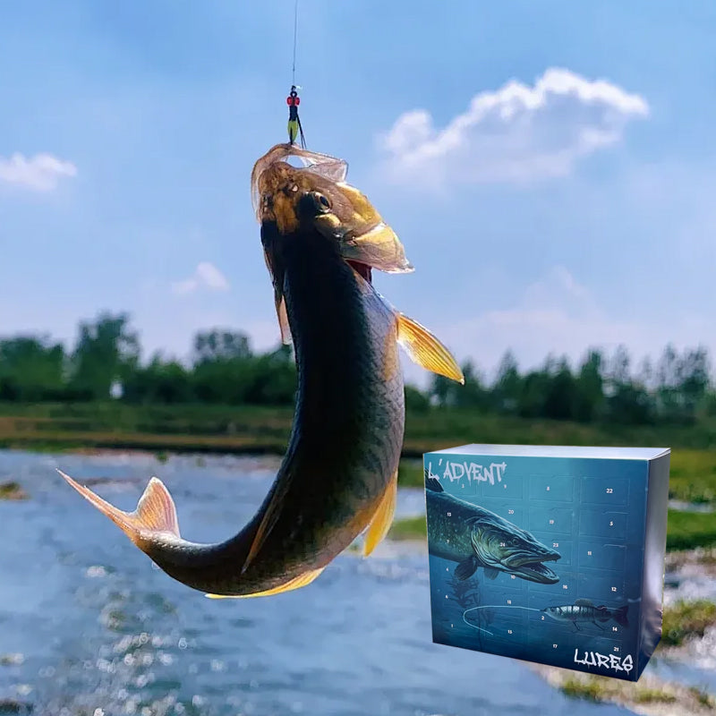 Calendario de adviento para aficionados a la pesca - Caja de Navidad