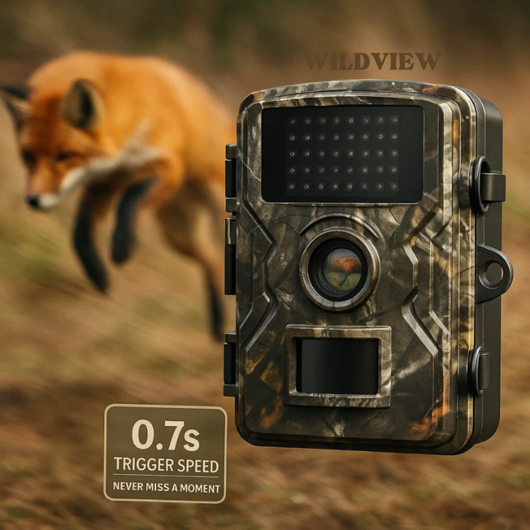 Cámara de fototrampeo de 16 MP con visión nocturna y sensor de movimiento