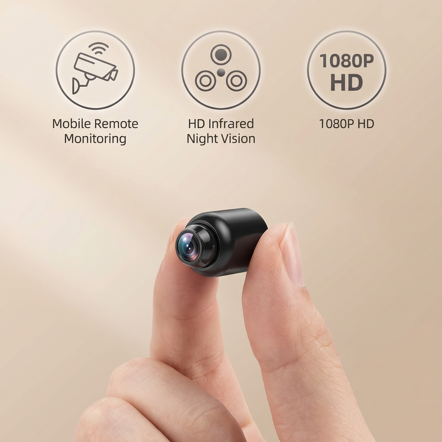 Cámara IP Wi-Fi compacta | HD 1080p | Cámara de seguridad para interiores con visión nocturna