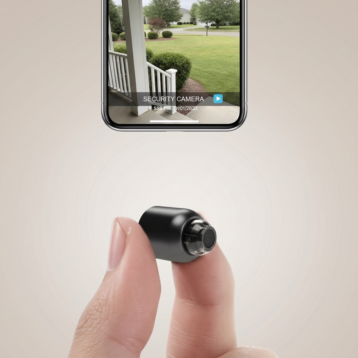 Cámara IP Wi-Fi compacta | HD 1080p | Cámara de seguridad para interiores con visión nocturna