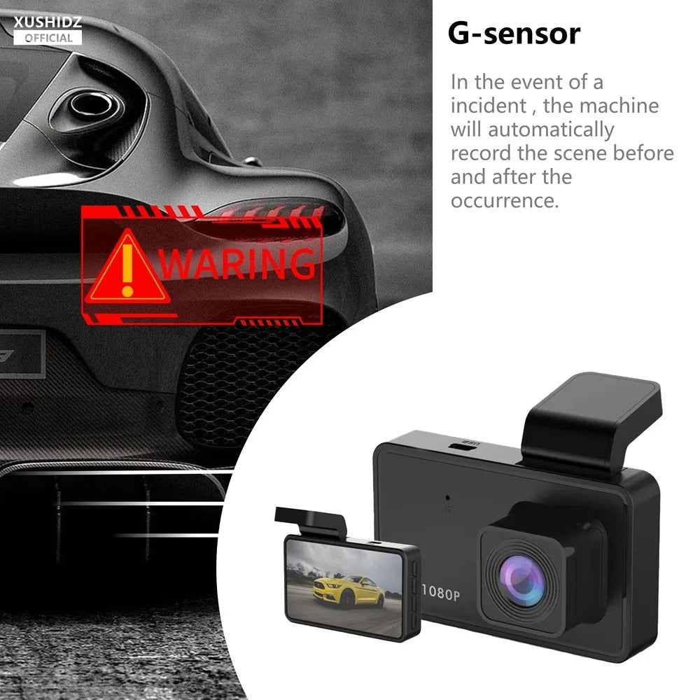 Cámara para coche 1080P con sensor G