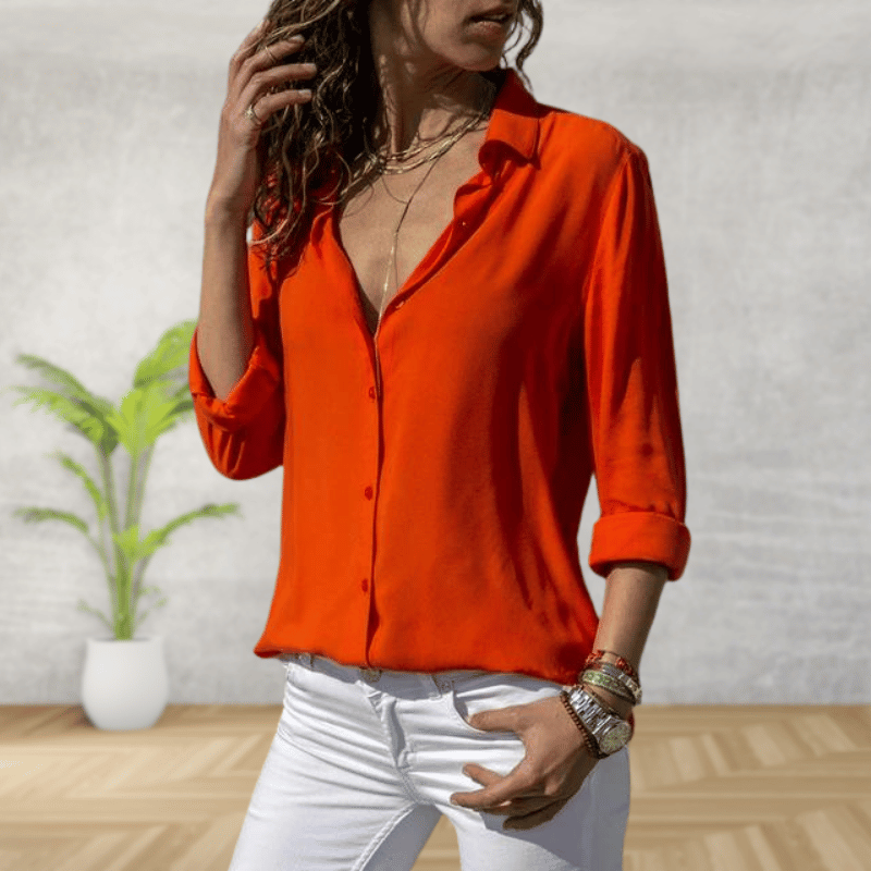 Camisa abotonada para mujer