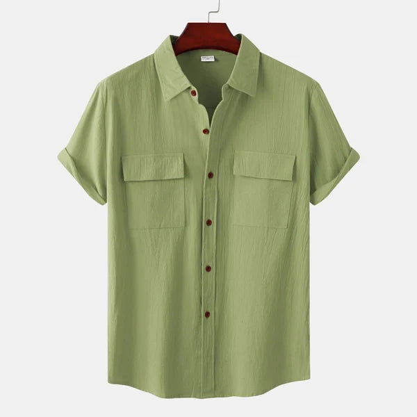 Camisa casual abotonada para hombre