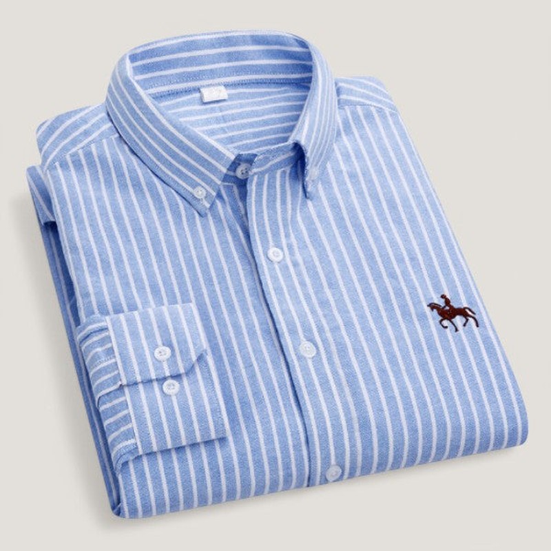 Camisa clásica de manga larga para hombre