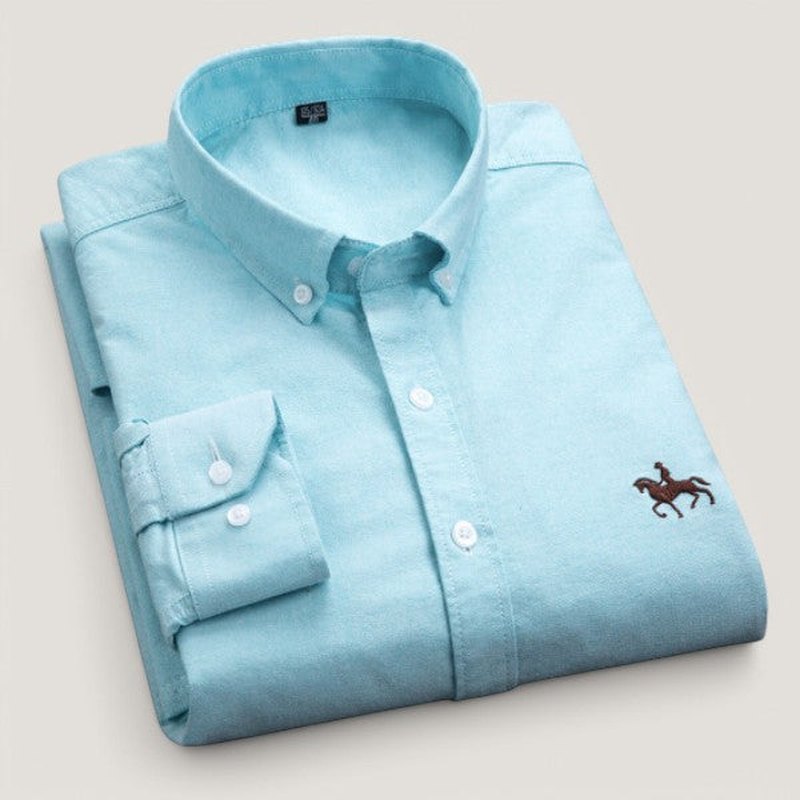 Camisa clásica de manga larga para hombre