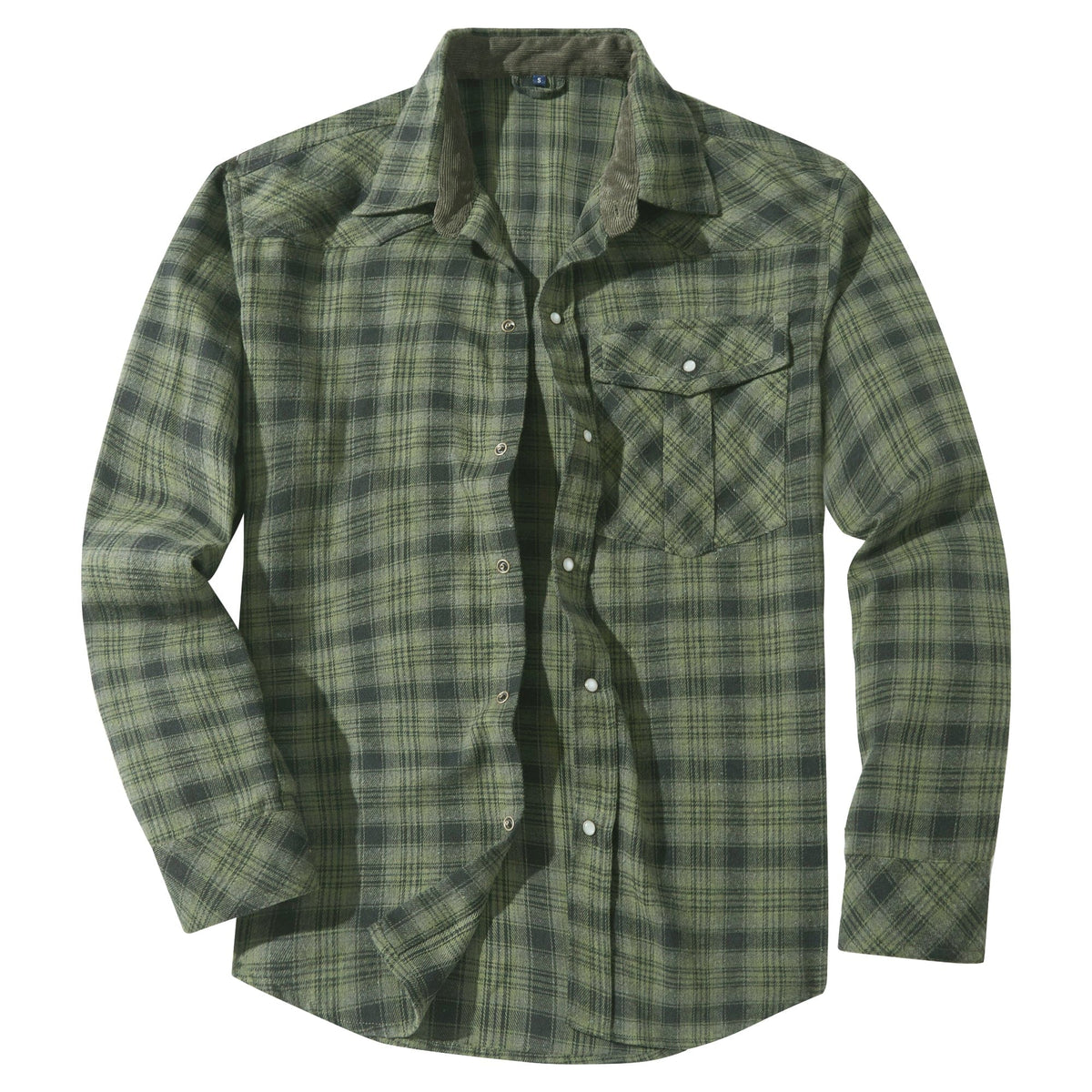 Camisa de franela para hombre con diseño cómodo