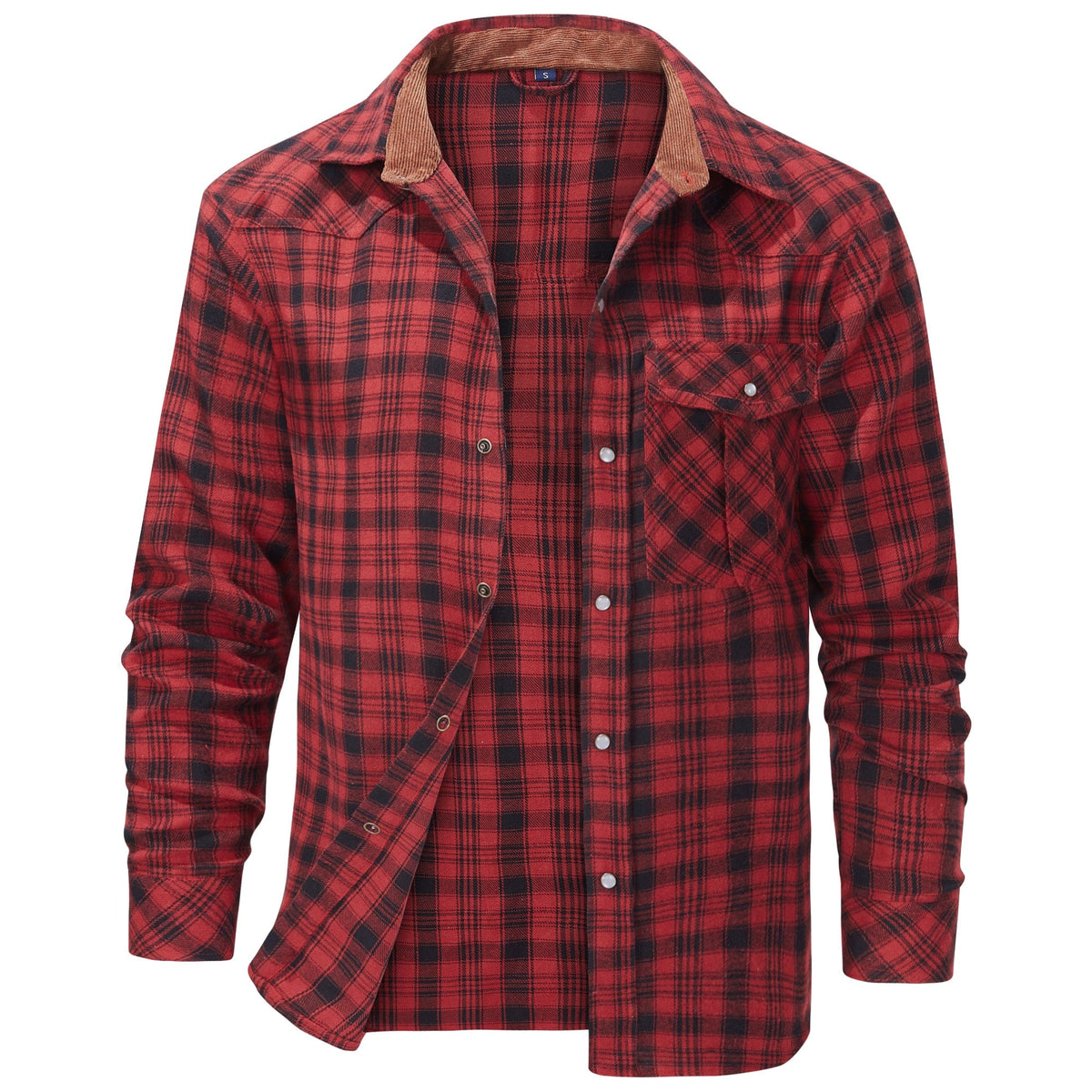 Camisa de franela para hombre con diseño cómodo