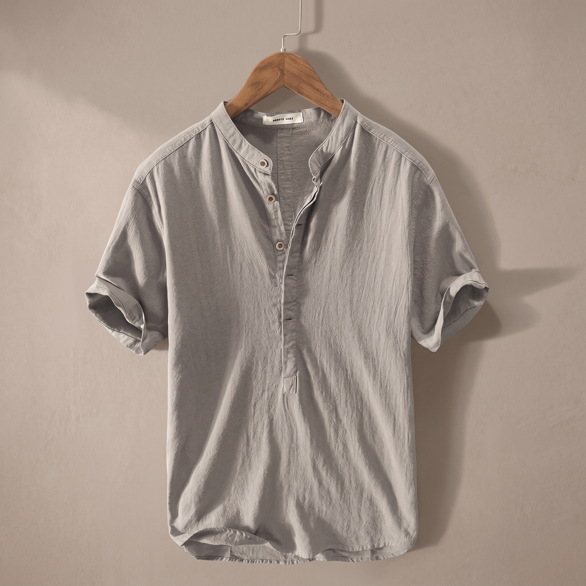 Camisa de hombre en mezcla de lino y algodón | Ligera, transpirable y casual