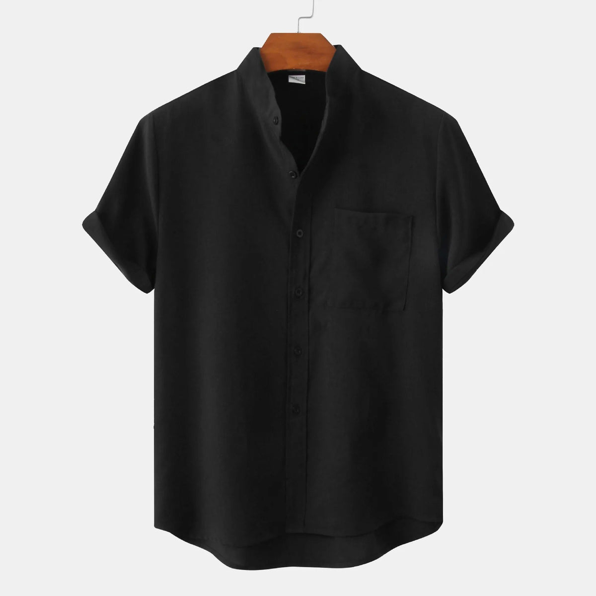 Camisa de manga corta de verano para hombre con botones