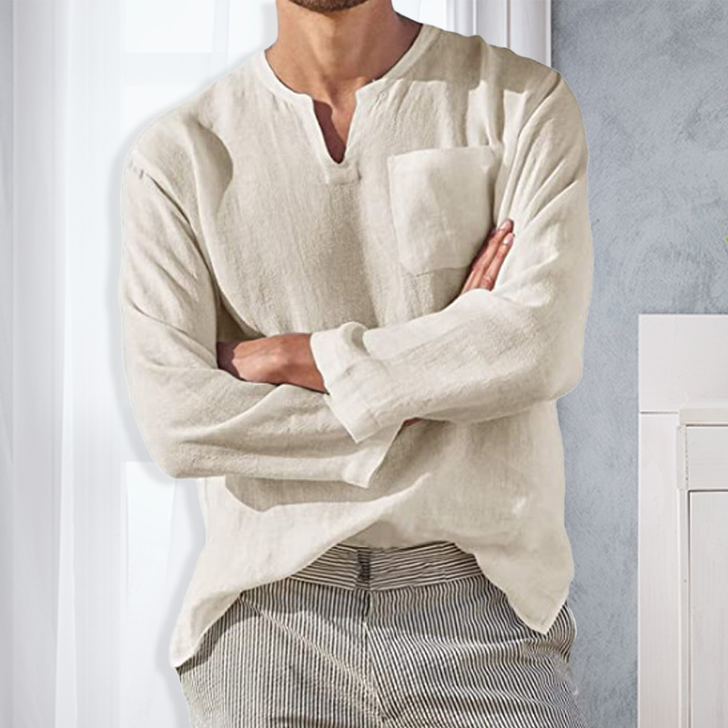 Camisa de manga larga slim fit para hombre