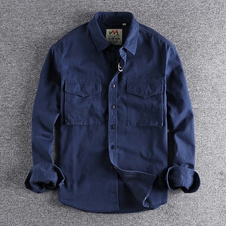 Camisa elegante de estilo militar