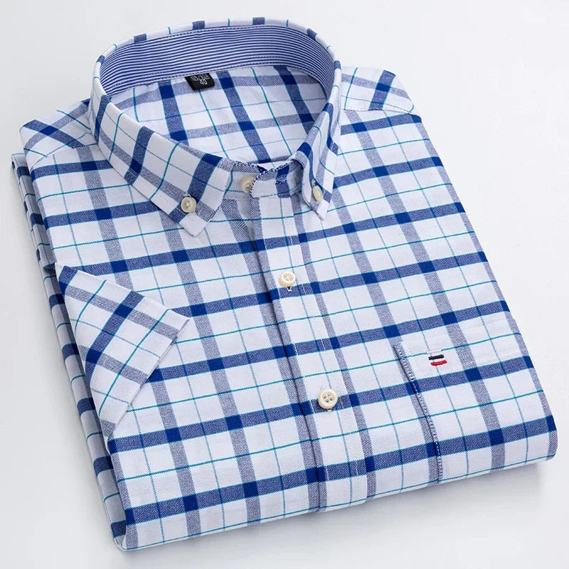 Camisa elegante de manga corta para hombre - Estilo moderno