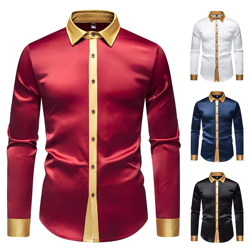 Camisa elegante de manga larga con detalles