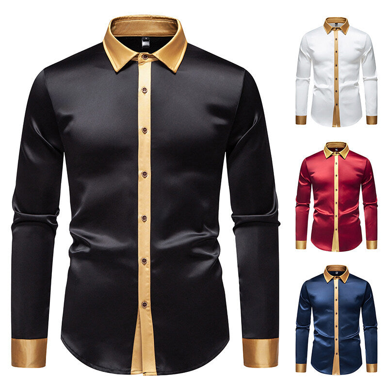 Camisa elegante de manga larga con detalles