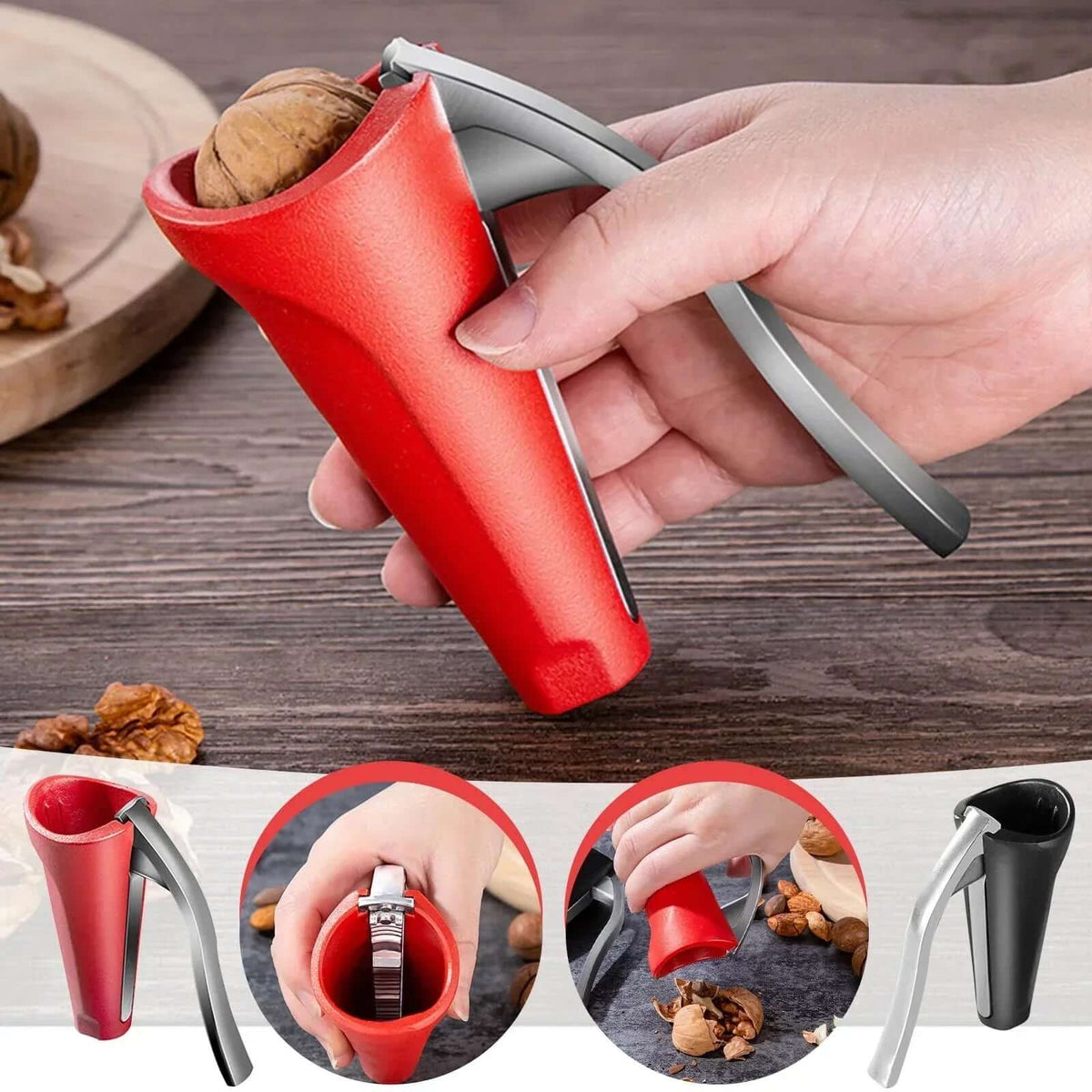 Cascanueces ergonómico con mecanismo de palanca