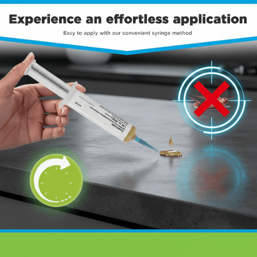 Cebo en gel para cucarachas para un uso eficaz en interiores y exteriores