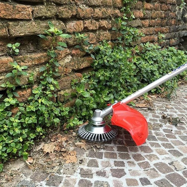 Cepillo para malas hierbas y cabezal de desbrozadora de acero al carbono