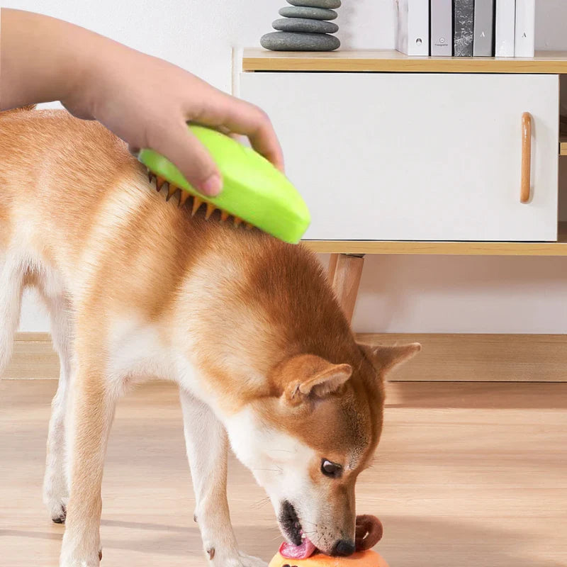 Cepillo para Mascotas con Vaporizador Nano Mist: Eliminación Eficaz del Pelo y Masaje