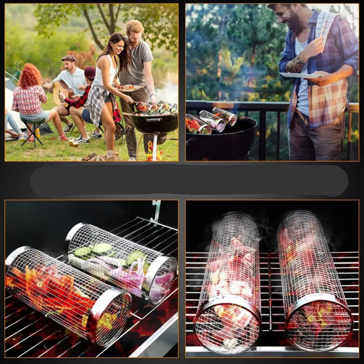 Cesta para barbacoa: evita que los alimentos se caigan a través de la rejilla