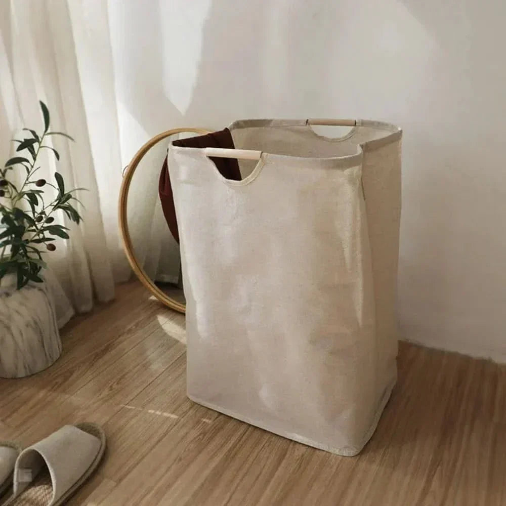Cesta para la ropa sucia plegable (estilo japonés)