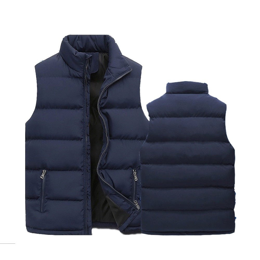 Chaleco acolchado para hombre: elegante, cálido y con cierre de cremallera