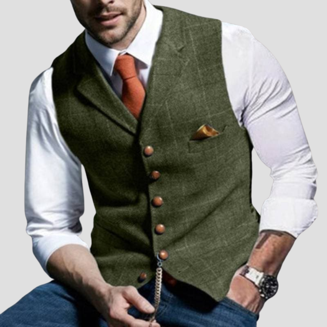 Chaleco de Traje sin Mangas para Hombre - Elegancia Versátil