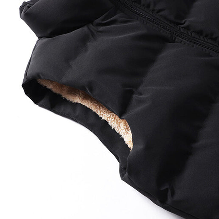 Chaleco elegante para hombre con forro de borreguito