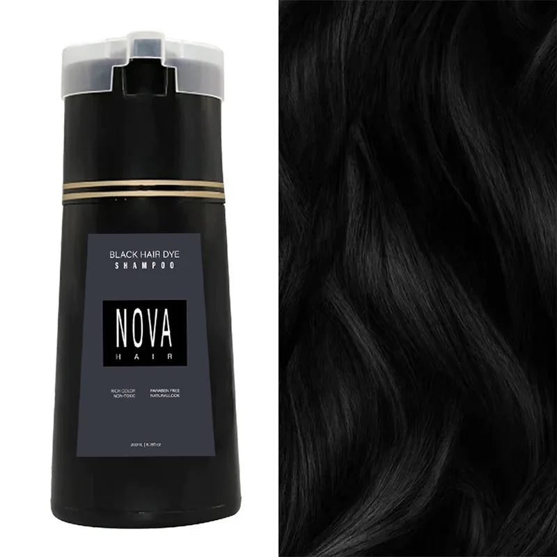 Champú colorante instantáneo para el cabello