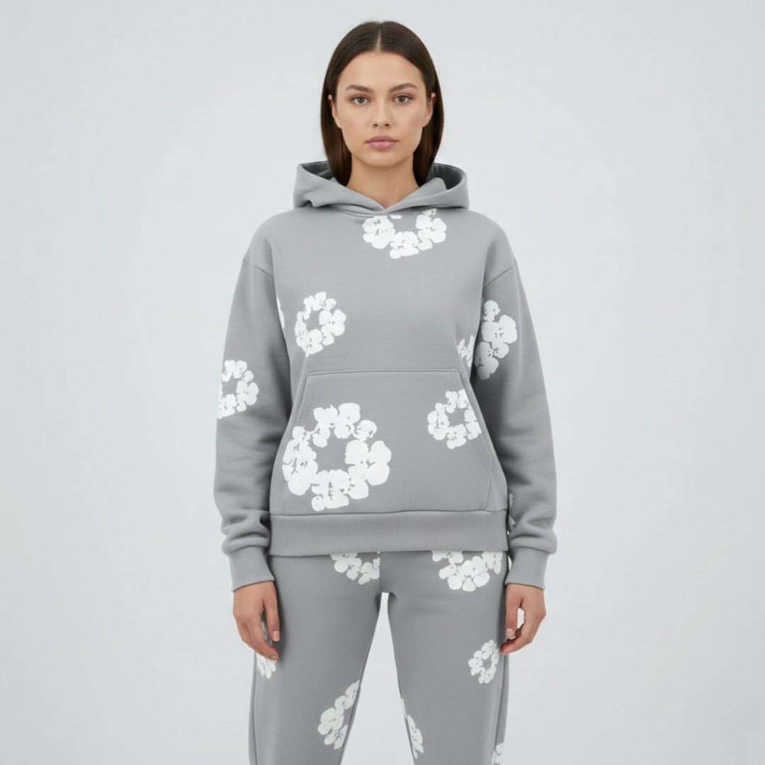 Chándal elegante con estampado floral para mujer