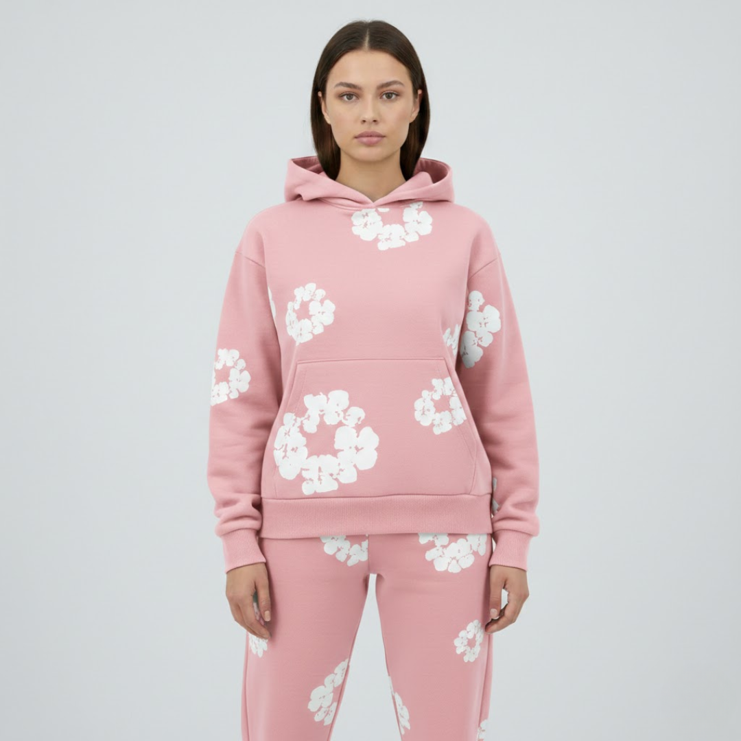 Chándal elegante con estampado floral para mujer