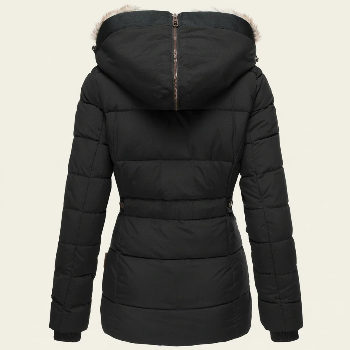 Chaqueta acolchada de invierno para mujer con capucha