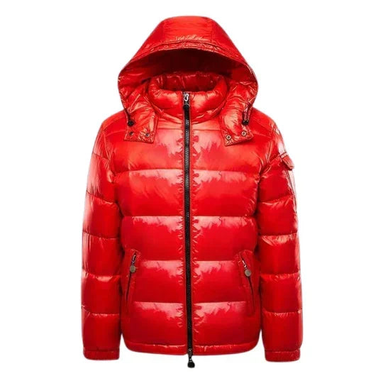 Chaqueta acolchada de plumas de invierno con capucha