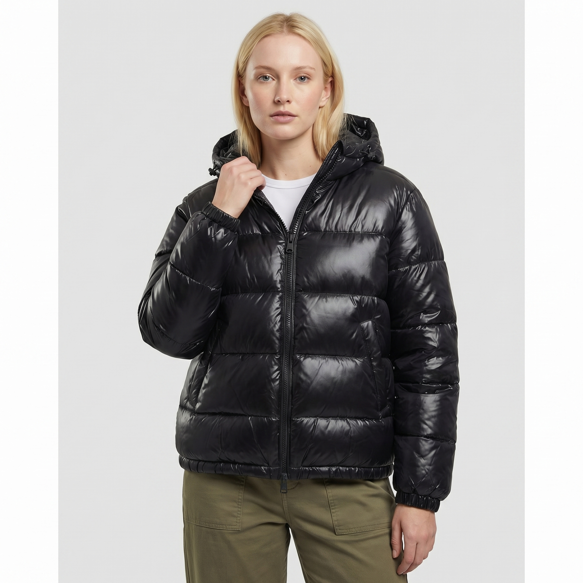 Chaqueta acolchada de poliamida unisex | Capa exterior ligera y clásica de invierno
