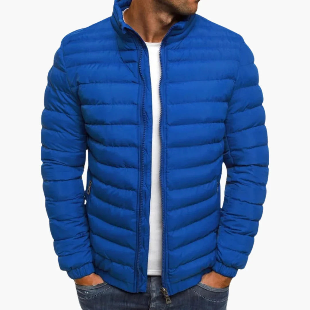 Chaqueta acolchada informal para hombre con forro térmico