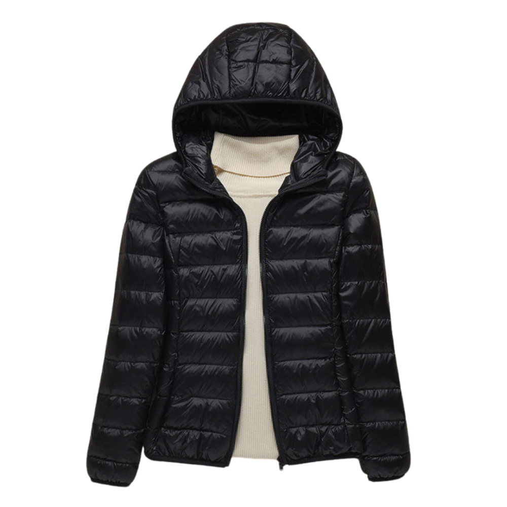 Chaqueta acolchada para mujer con capucha