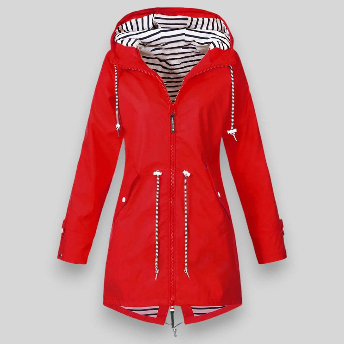 Chaqueta anorak impermeable con capucha para mujer