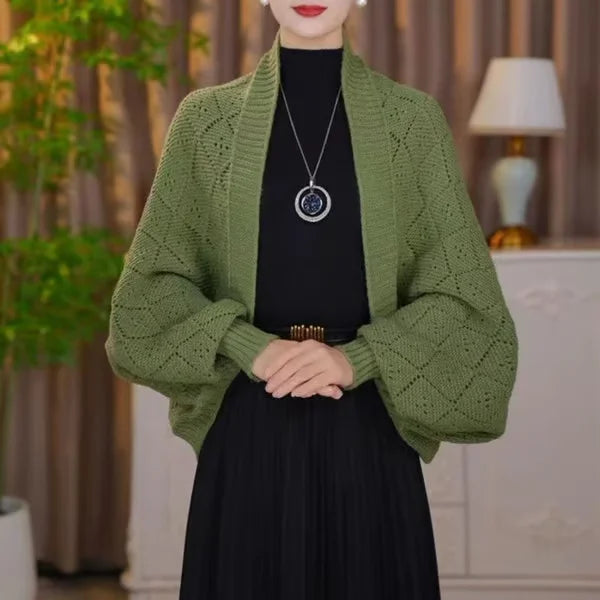 Chaqueta Bolero de Punto para Mujer para un Estilo Cálido y Cómodo de Invierno
