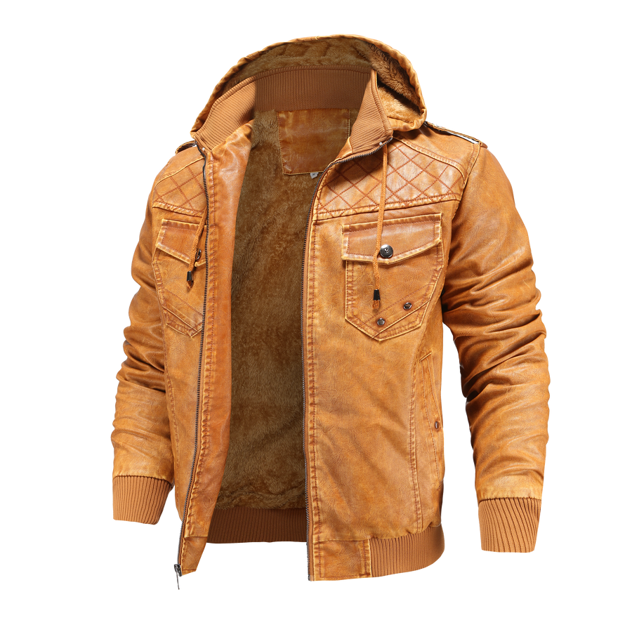 Chaqueta bomber para hombre con capucha
