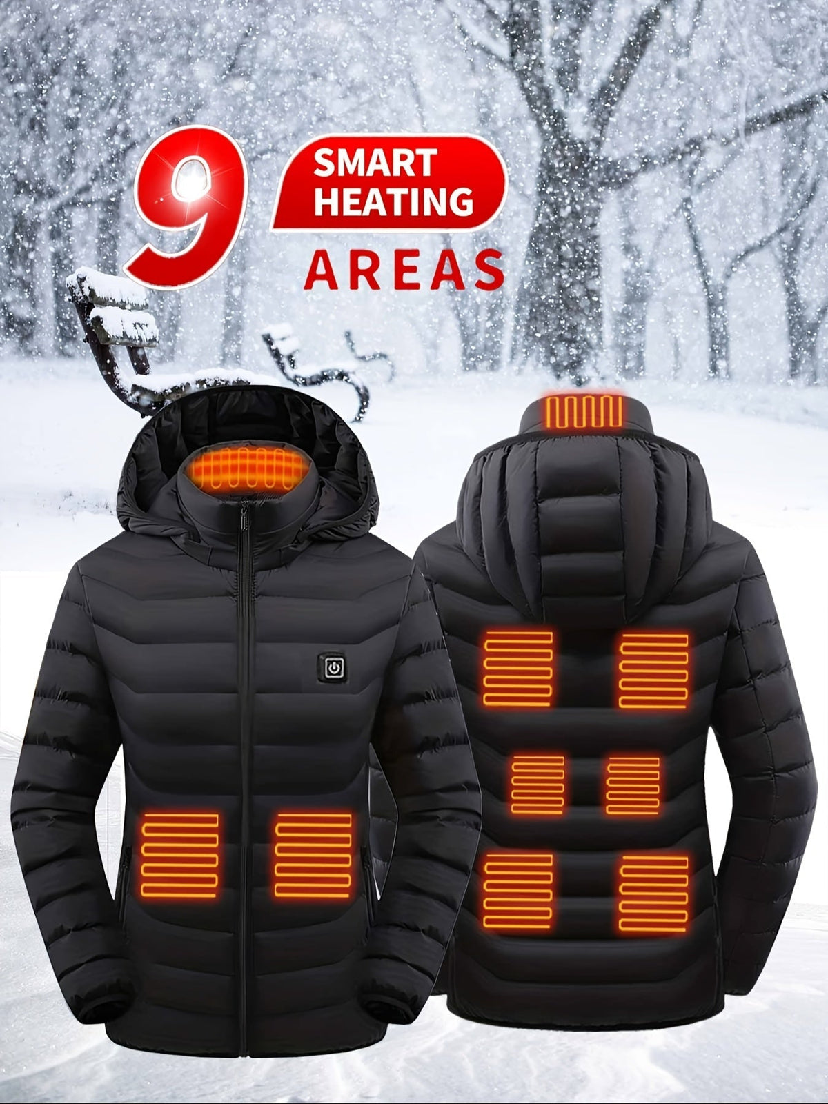 Chaqueta calefactable para mujer: ligera y recargable por USB