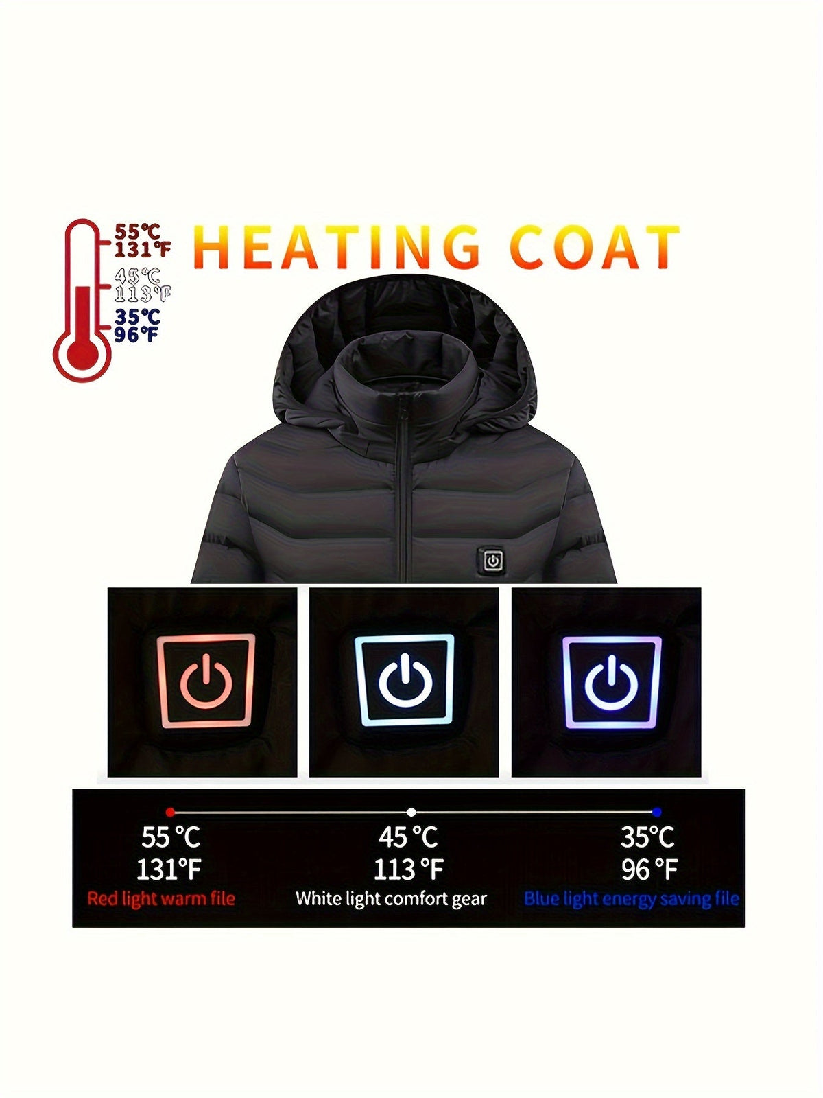 Chaqueta calefactable para mujer: ligera y recargable por USB
