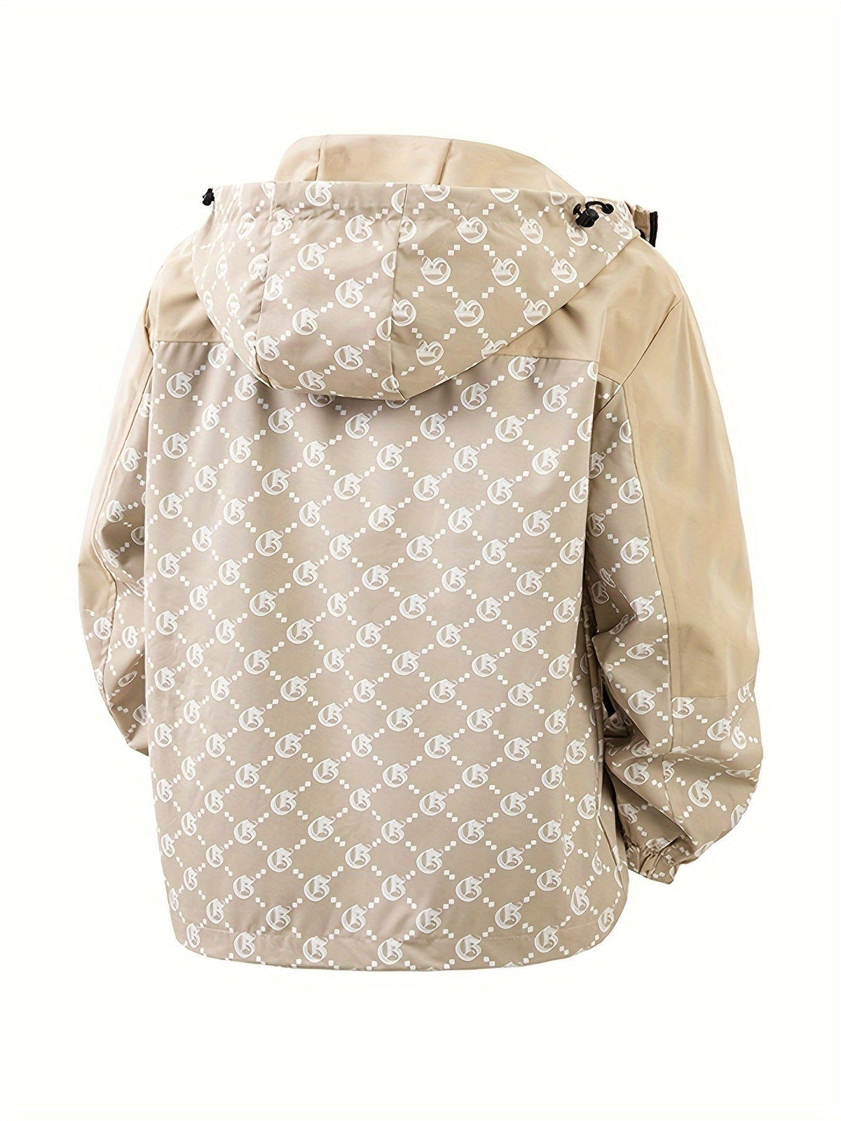 Chaqueta con capucha para hombre | Corte regular | Cortavientos con cremallera | Estilo casual para exterior