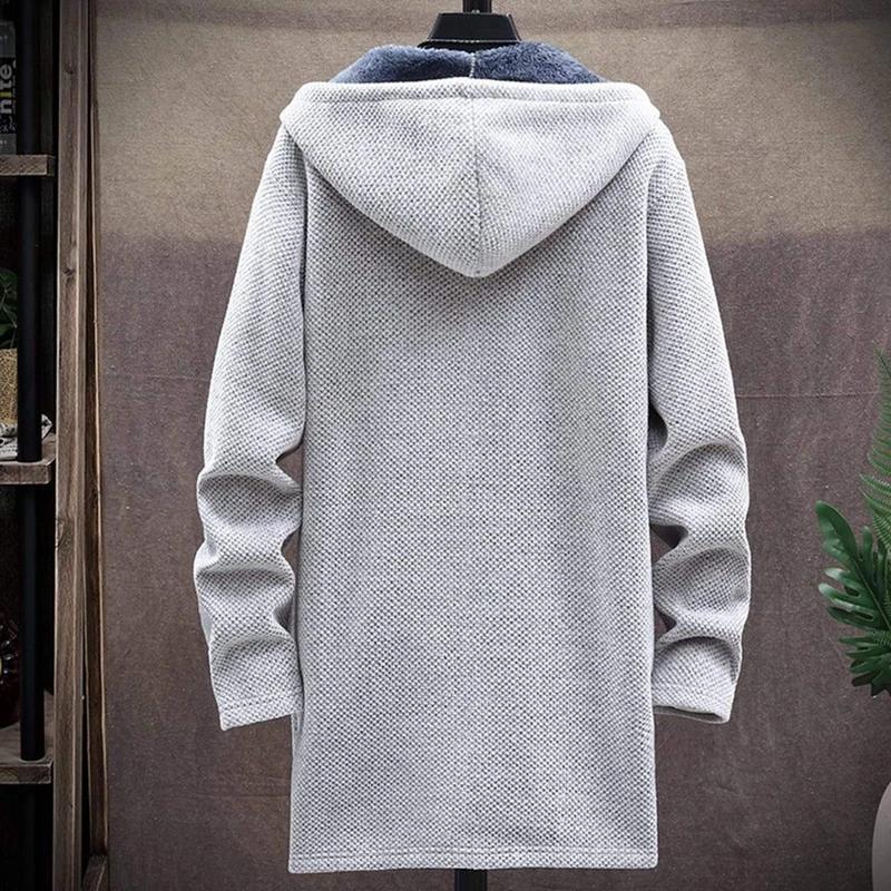 Chaqueta de forro polar cálida para hombre superelástica con hombros estructurados