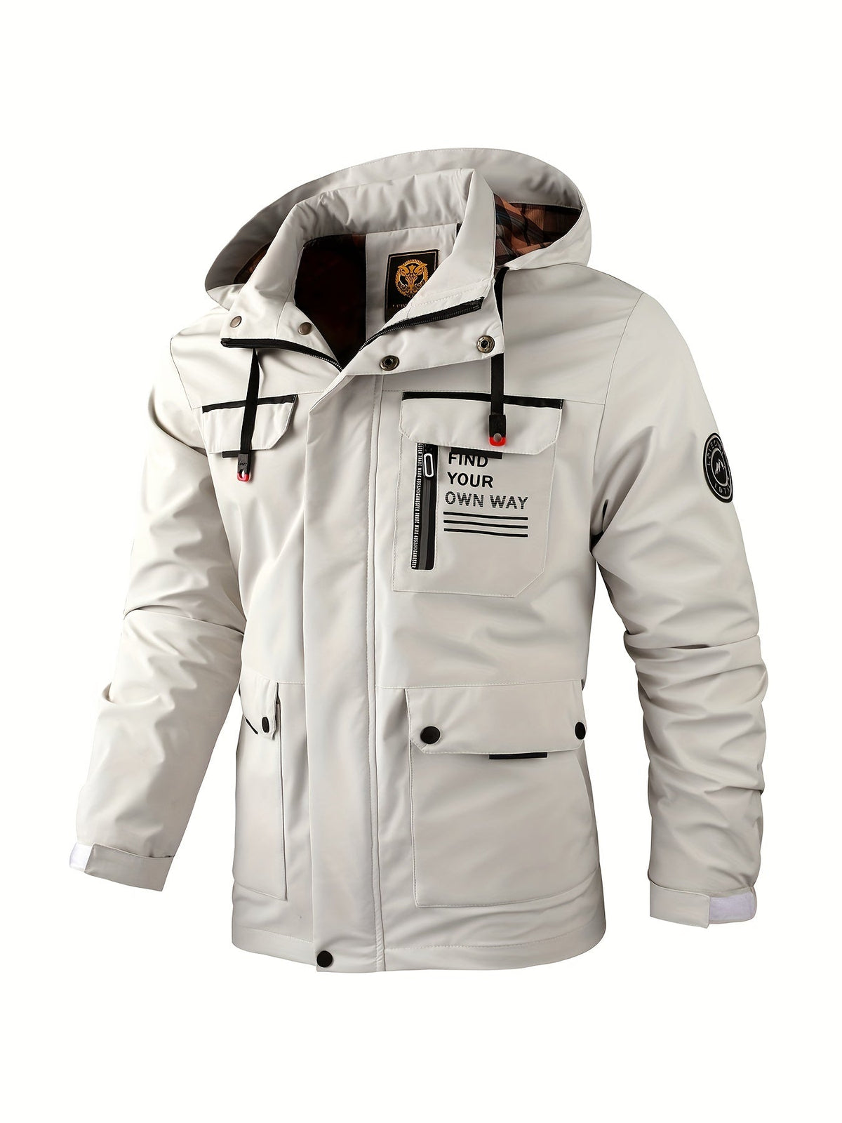 Chaqueta de hombre estilo utility con capucha