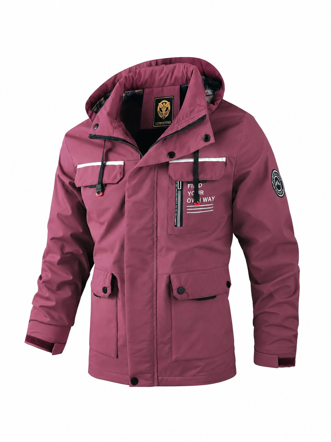 Chaqueta de hombre estilo utility con capucha
