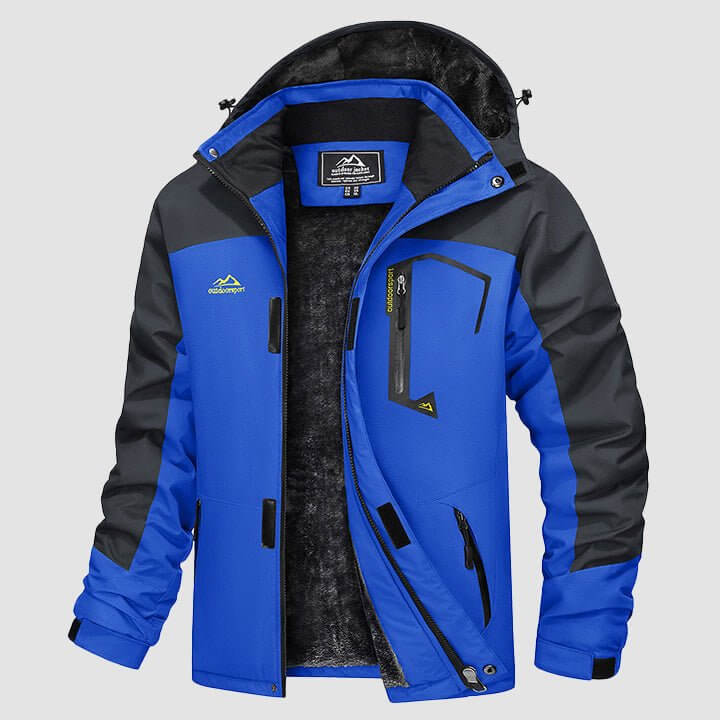 Chaqueta de invierno cálida para hombre - Chaqueta de esquí impermeable