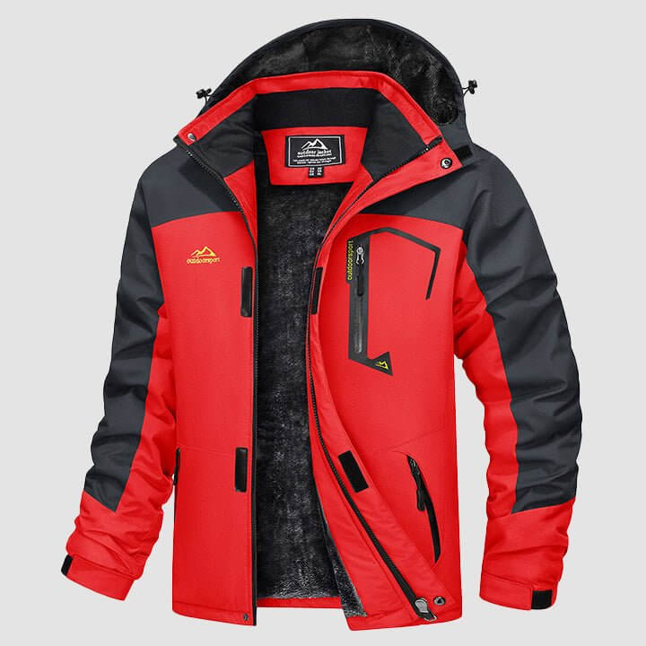 Chaqueta de invierno cálida para hombre - Chaqueta de esquí impermeable